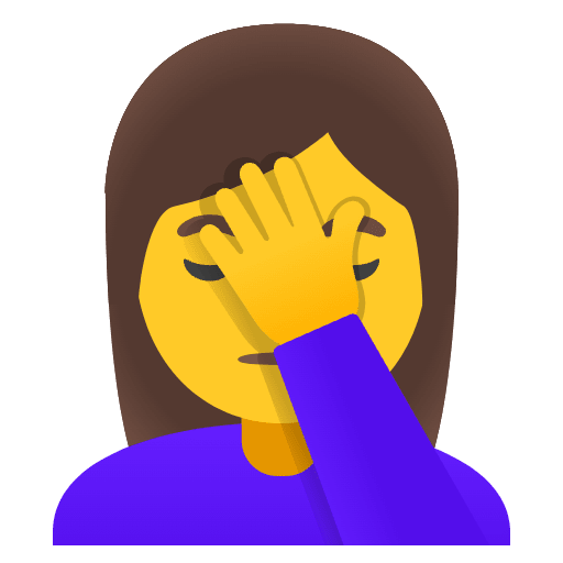 Woman Facepalming Emoji from Noto Emoji Set