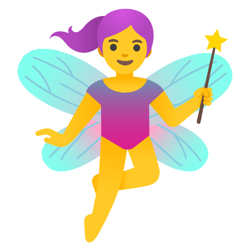 Woman Fairy Emoji from Noto Emoji Set