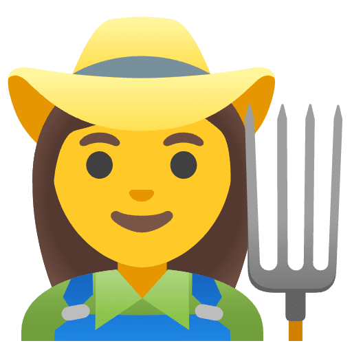 Woman Farmer Element from Noto Emojis Set