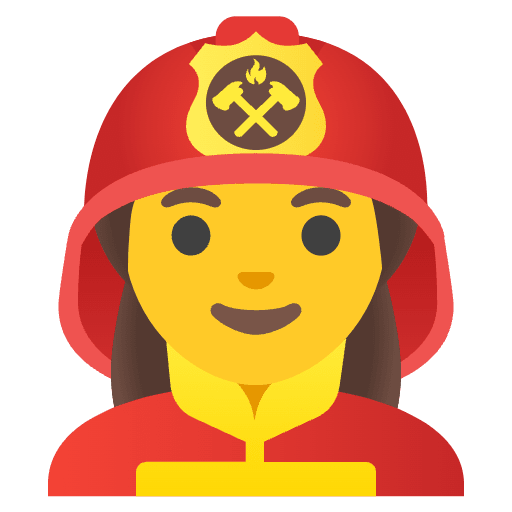 Woman Firefighter Emoji from Noto Emoji Set