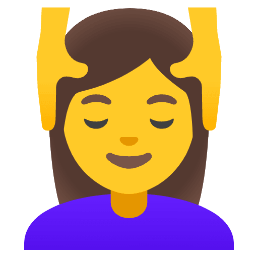 Woman Getting Massage Emoji from Noto Emojis Set