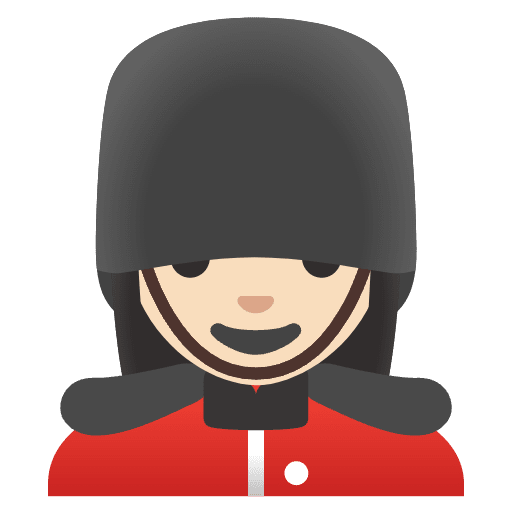 Woman Guard Light Skin Tone Element from Noto Emojis Set