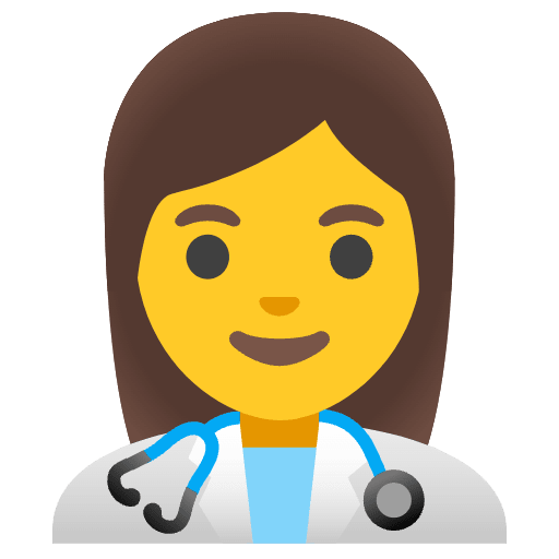 Woman Health Worker Emoji from Noto Emoji Set