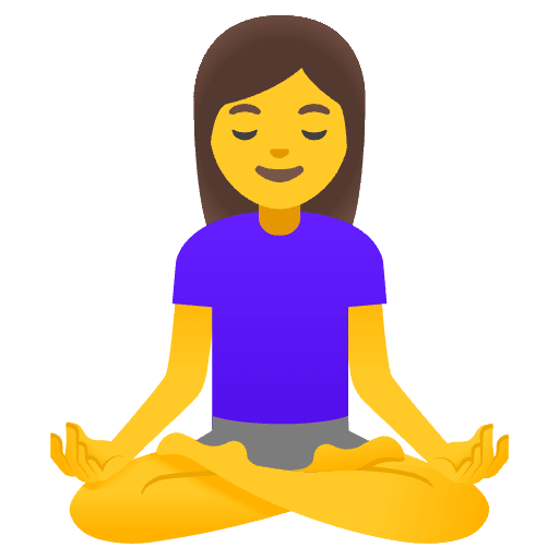 Woman In Lotus Position Emoji from Noto Emojis Set