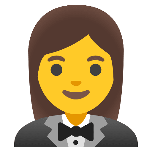 Woman In Tuxedo Emoji from Noto Emojis Set
