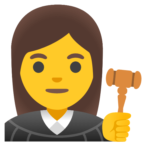 Woman Judge Emoji from Noto Emoji Set