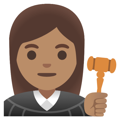 Woman Judge Medium Skin Tone Element from Noto Emojis Set