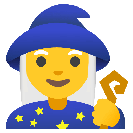 Woman Mage Emoji from Noto Emojis Set