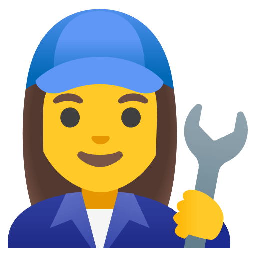 Woman Mechanic Element from Noto Emojis Set
