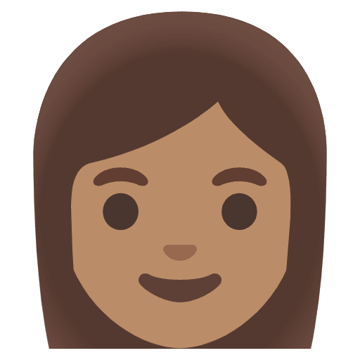 Woman Medium Skin Tone Emoji from Noto Emoji Set