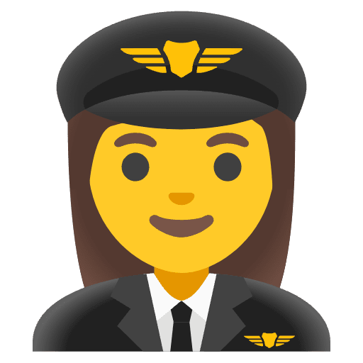 Woman Pilot Emoji from Noto Emojis Set