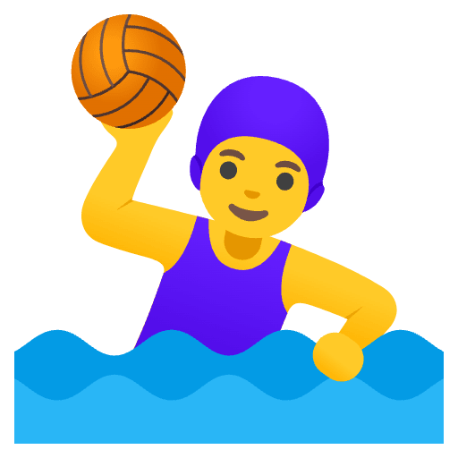 Woman Playing Water Polo Emoji from Noto Emojis Set