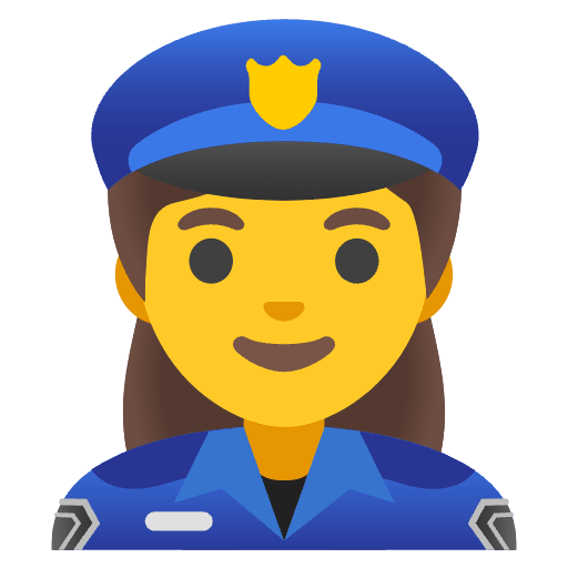 Woman Police Officer Emoji from Noto Emoji Set