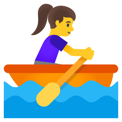 Woman Rowing Boat Emoji from Noto Emoji Set