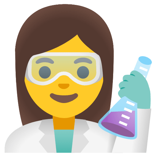 Woman Scientist Emoji from Noto Emoji Set
