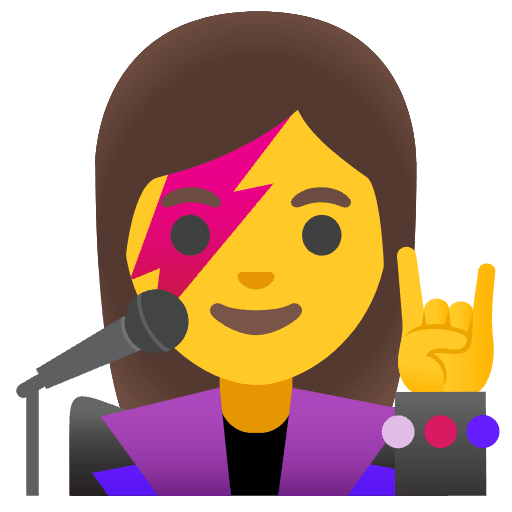 Woman Singer Emoji from Noto Emoji Set