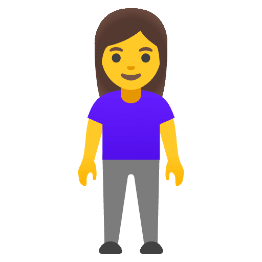 Woman Standing Element from Noto Emojis Set