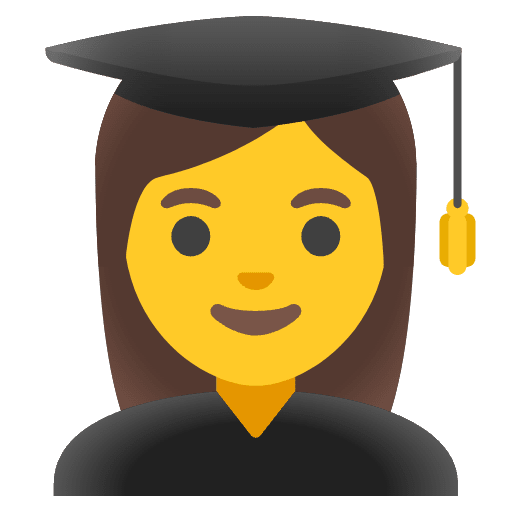 Woman Student Emoji from Noto Emojis Set