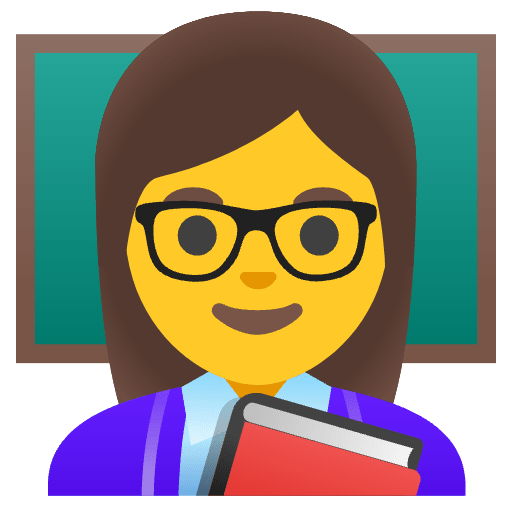 Woman Teacher Emoji from Noto Emoji Set