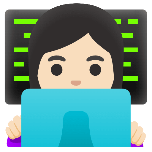 Woman Technologist Light Skin Tone Emoji from Noto Emoji Set