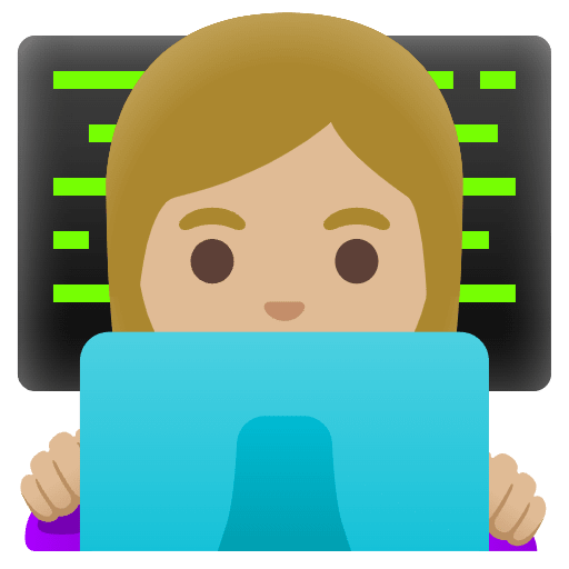 Woman Technologist Medium Light Skin Tone Emoji from Noto Emojis Set