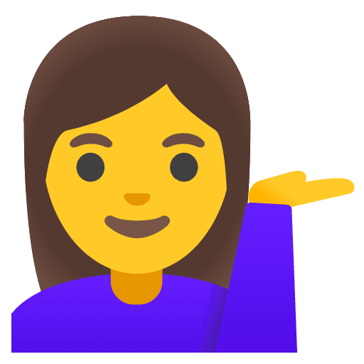 Woman Tipping Hand Emoji from Noto Emoji Set