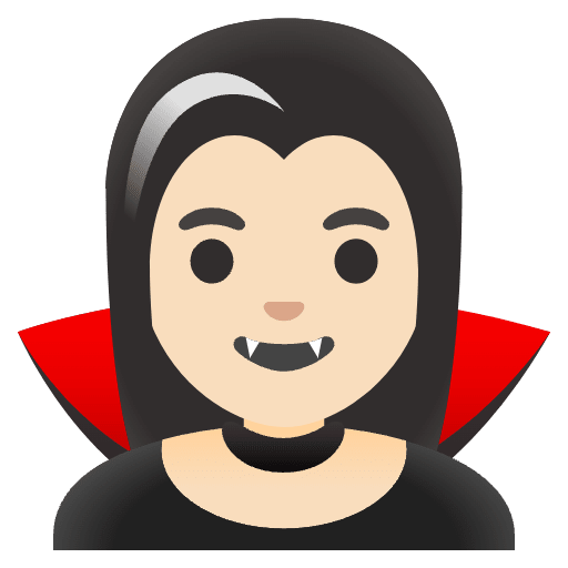 Woman Vampire Light Skin Tone Emoji from Noto Emojis Set