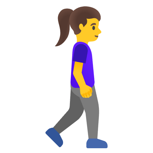 Woman Walking Facing Right Emoji from Noto Emojis Set