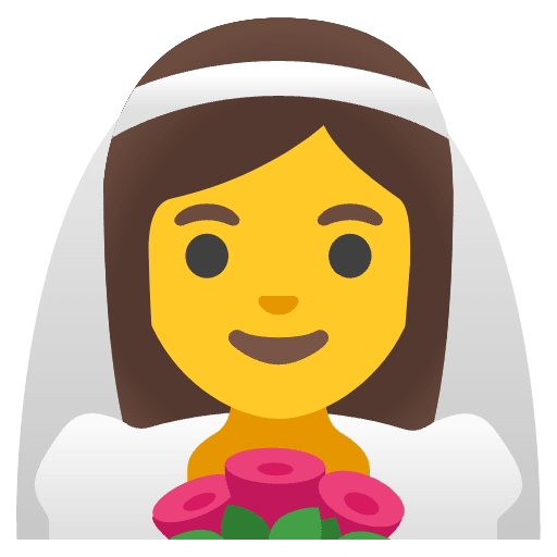Woman With Veil Emoji from Noto Emojis Set