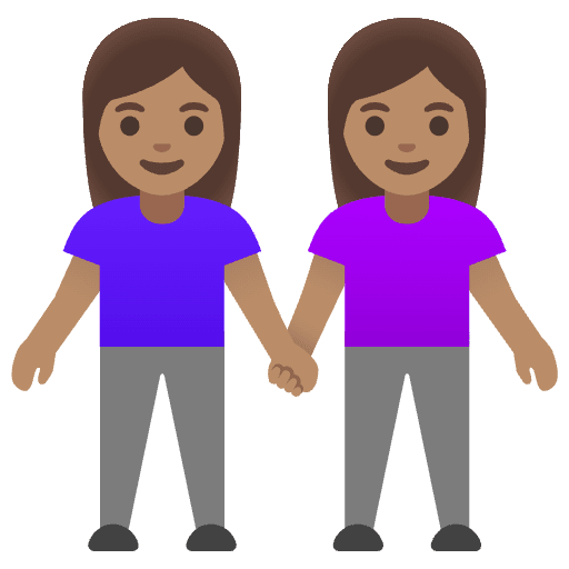 Women Holding Hands Medium Skin Tone Emoji from Noto Emoji Set