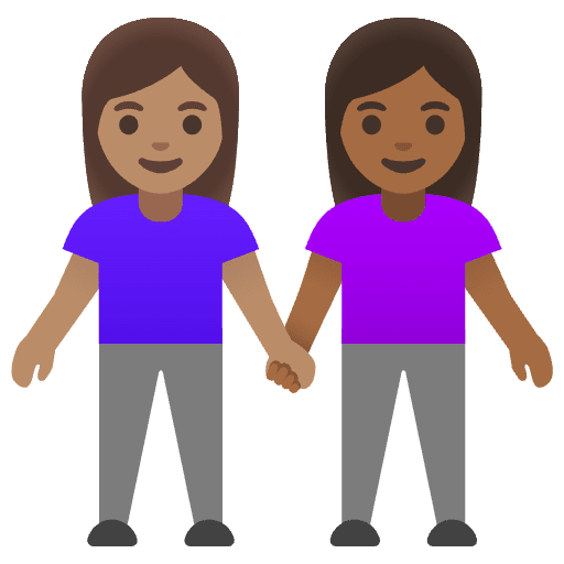 Women Holding Hands Medium Skin Tone Medium Dark Skin Tone Emoji from Noto Emoji Set