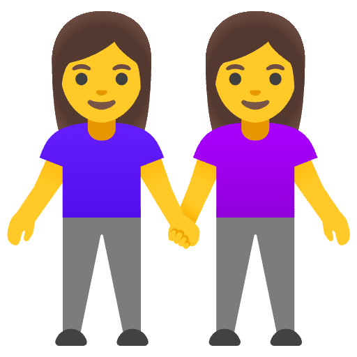 Women Holding Hands Emoji from Noto Emoji Set