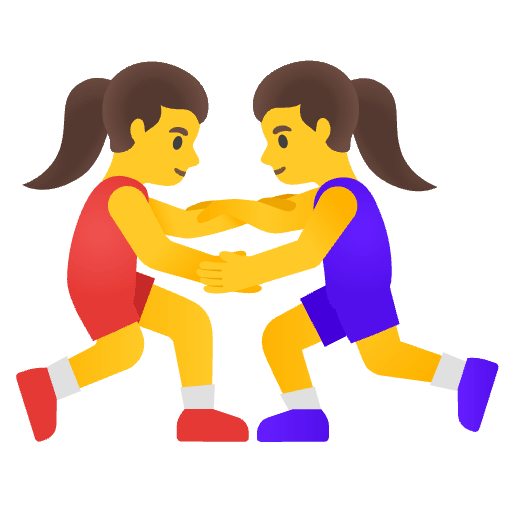 Women Wrestling Emoji from Noto Emoji Set