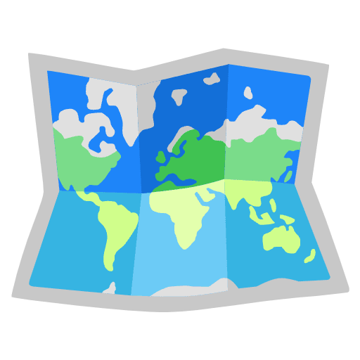 World Map Emoji from Noto Emojis Set