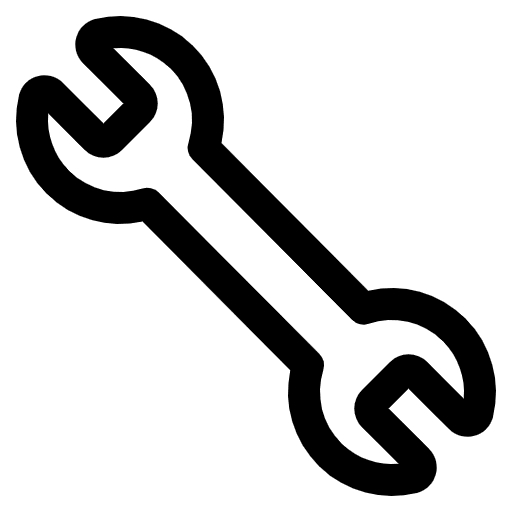 Wrench High Contrast Emoji from Fluent Emoji High Contrast Set