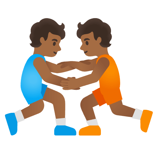 Wrestlers Tone 4 Emoji from Noto Emojis Set