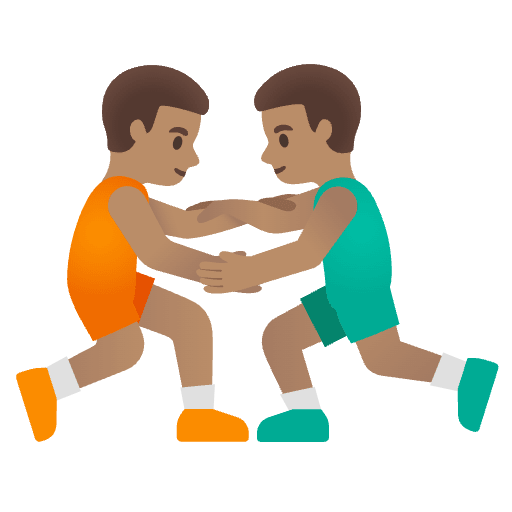 Wrestlingemoji Emoji from Noto Emoji Set