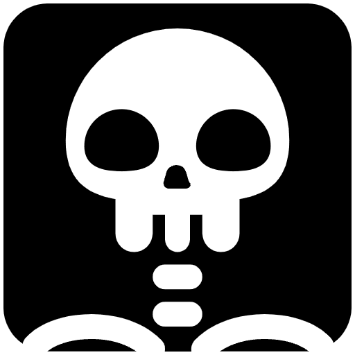 X Ray High Contrast Emoji from Fluent Emoji High Contrast Set