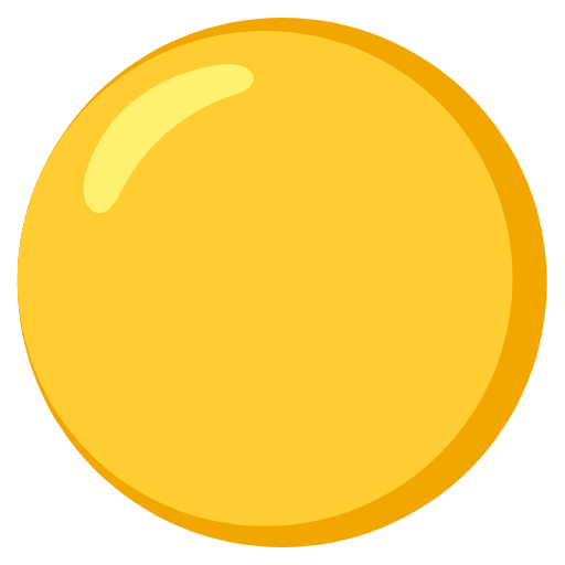 Yellow Circle Emoji from Noto Emoji Set