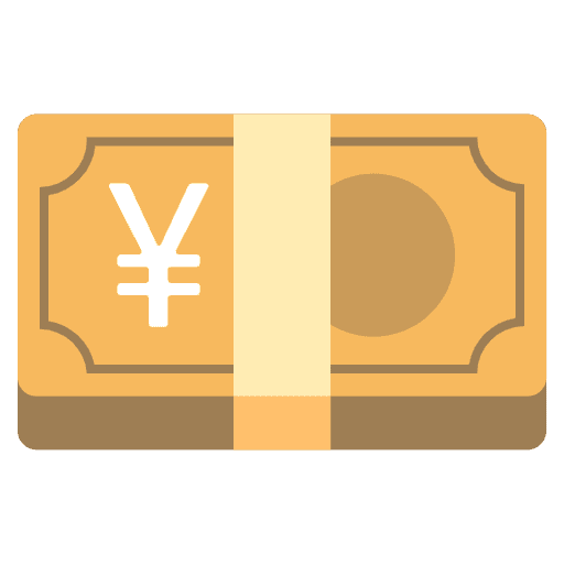 Yen Banknote Element from Noto Emojis Set