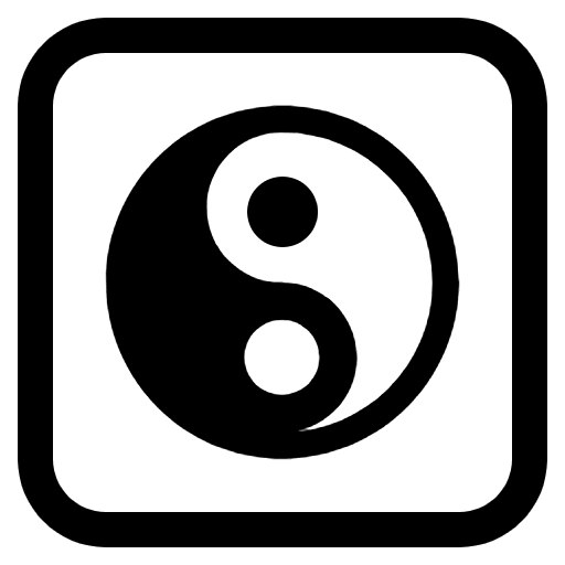 Yin Yang High Contrast Element from Fluent Emoji High Contrast Set