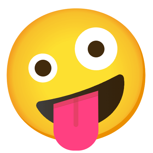 Zany Face Emoji from Noto Emoji Set