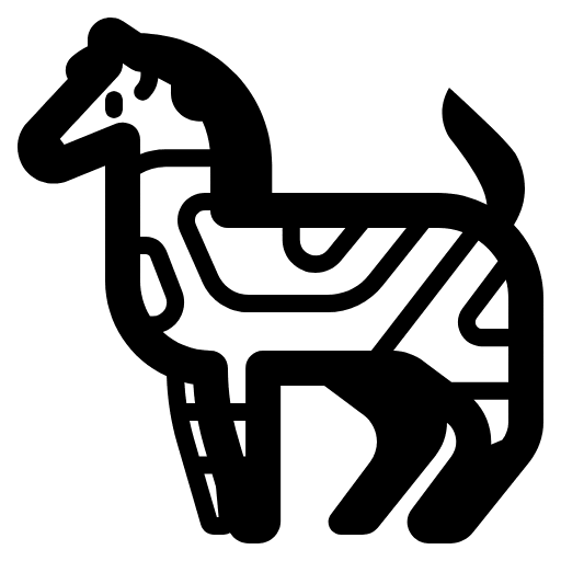 Zebra High Contrast Emoji from Fluent Emoji High Contrast Set