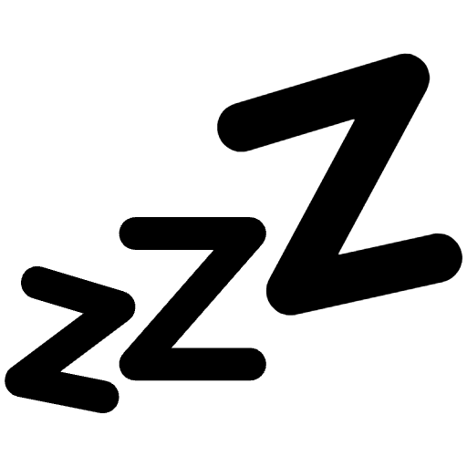 Zzz High Contrast Emoji from Fluent Emoji High Contrast Set