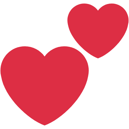 Two Hearts Emoji from Twemoji Emoji Set