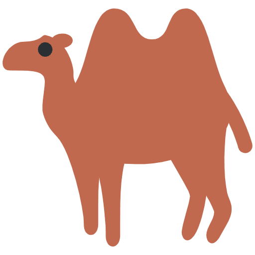 Two Hump Camel Emoji from Twemoji Emoji Set