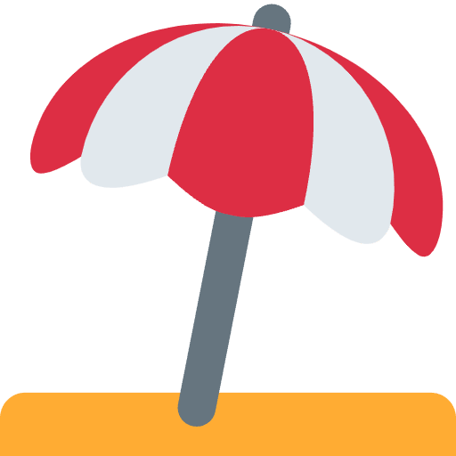 Umbrella On Ground Emoji from Twemoji Set
