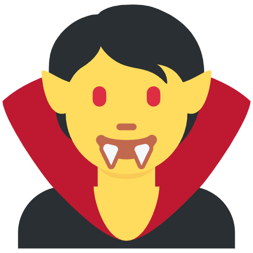 Vampire Emoji from Twemoji Emoji Set