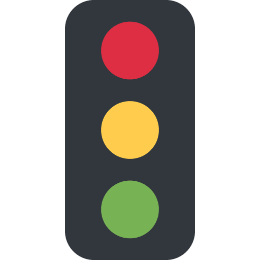 Vertical Traffic Light Emoji from Twemoji Emoji Set