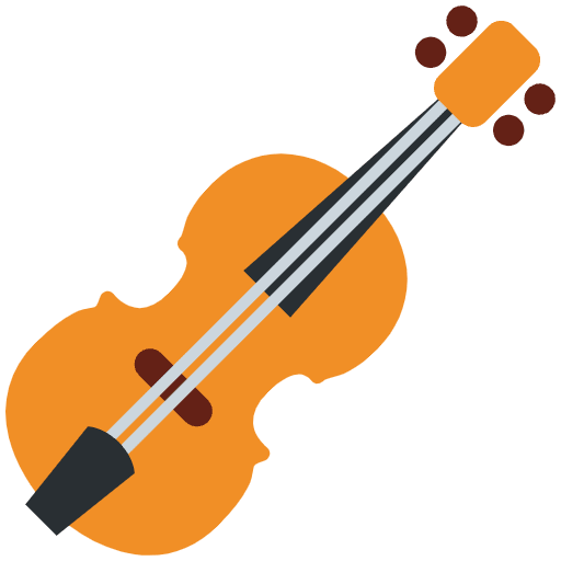 Violin Emoji from Twemoji Emoji Set